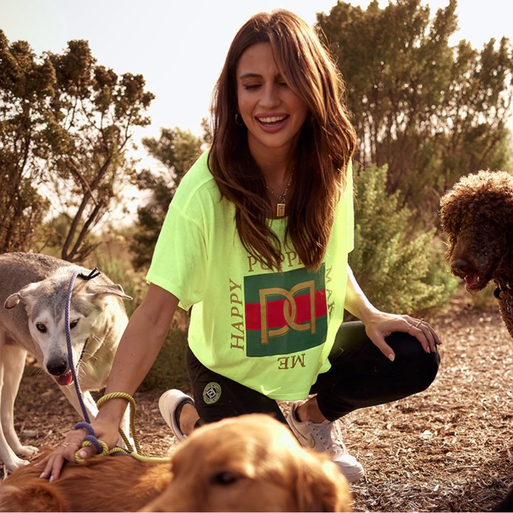 Puppies Make Me Happy Luxxi Puppy Crop Top SOLD OUT Stores EUC - Picture 3 of 3